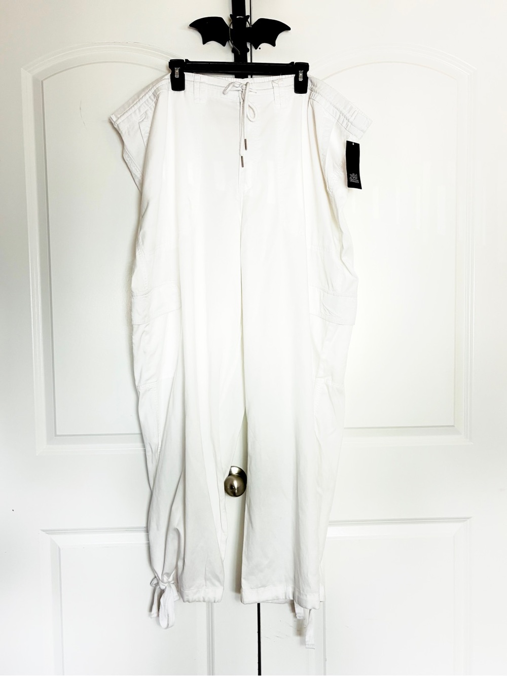 wild fable Relaxed White Drawstring Cargo Joggers NWT 3X - Picture 4 of 16